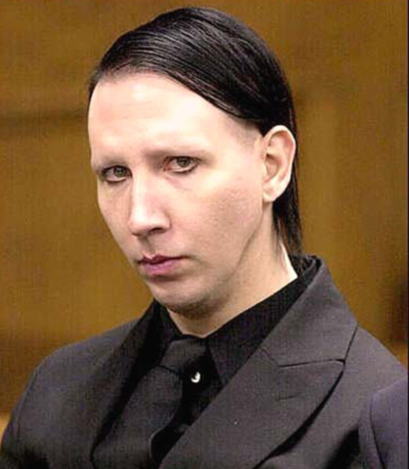 Marilyn Manson sin maquillaje