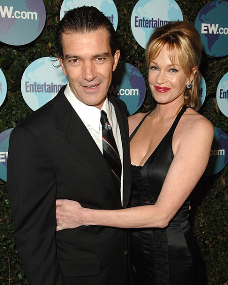 Antonio Banderas and Melanie Griffith at the Entertainment Weekl