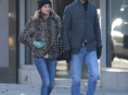 imagen Joshua Jackson y Diane Kruger en un paseo invernal